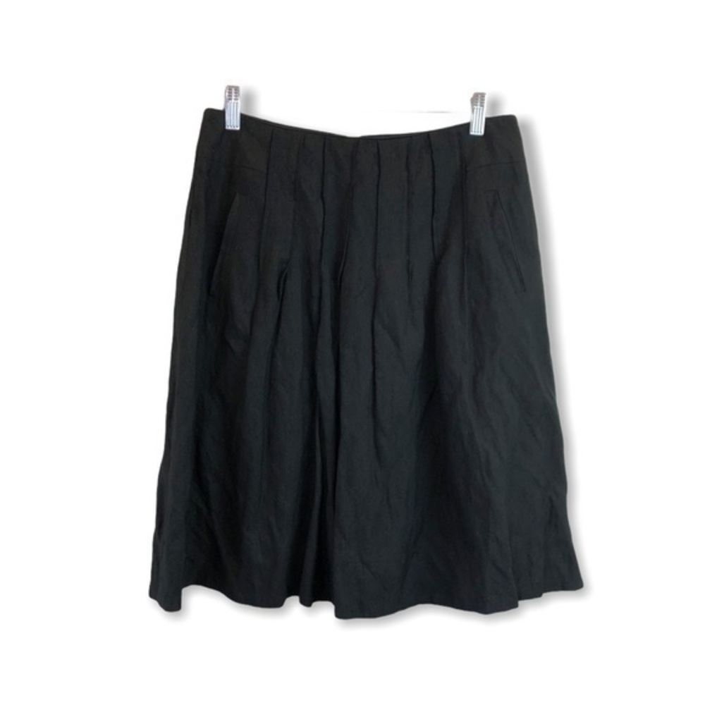 🔴4/$25 CAbi Black A Line Midi Lined Skirt